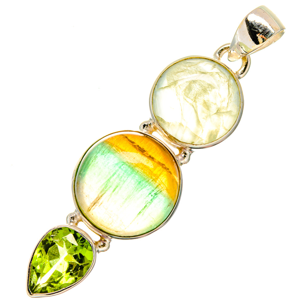 Green Fluorite Pendants handcrafted by Anasilvercos - PD16678