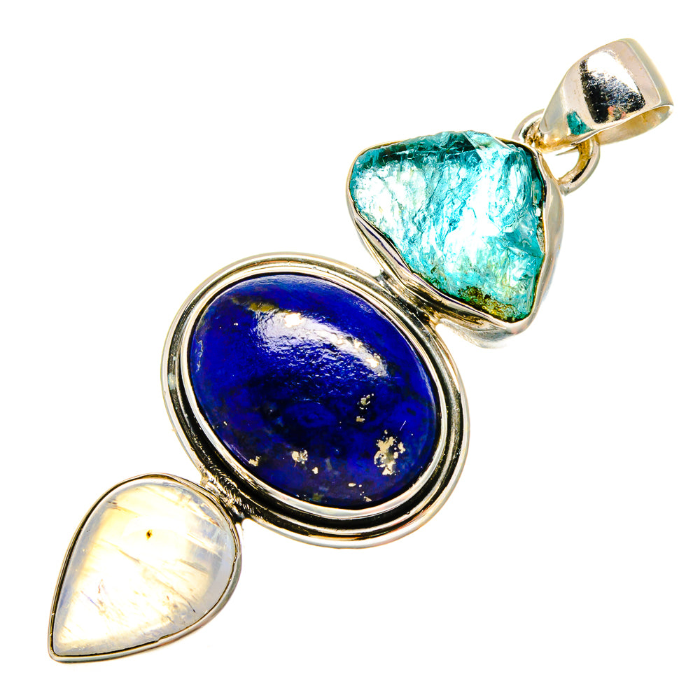 Lapis Lazuli Pendants handcrafted by Anasilvercos - PD16683