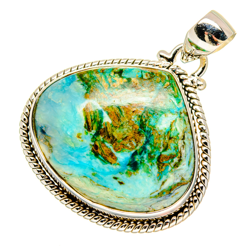 Peruvian Opal Pendants handcrafted by Anasilvercos - PD16687