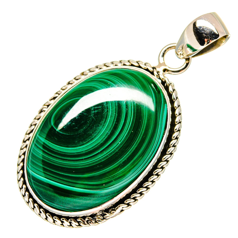 Malachite Pendants handcrafted by Anasilvercos - PD16693
