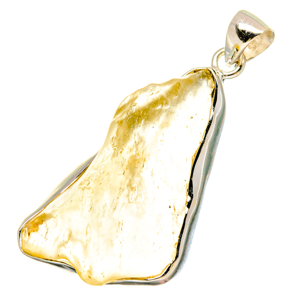 Libyan Desert Glass Pendants handcrafted by Anasilvercos - PD16711