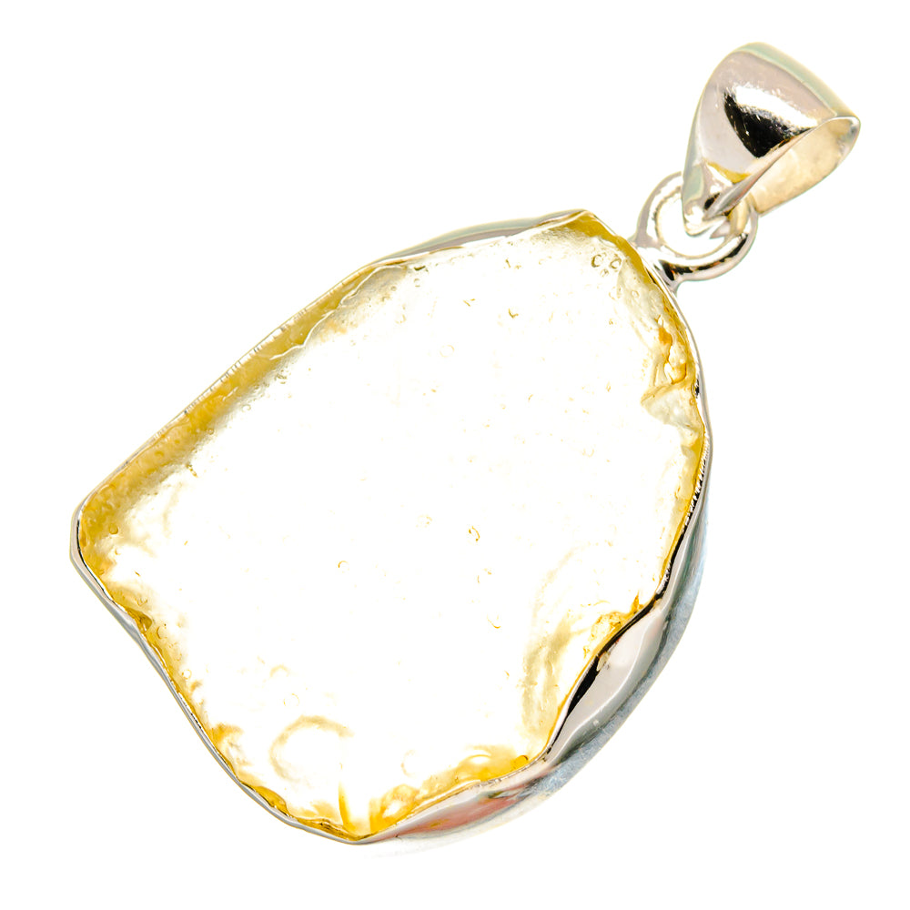 Libyan Desert Glass Pendants handcrafted by Anasilvercos - PD16713