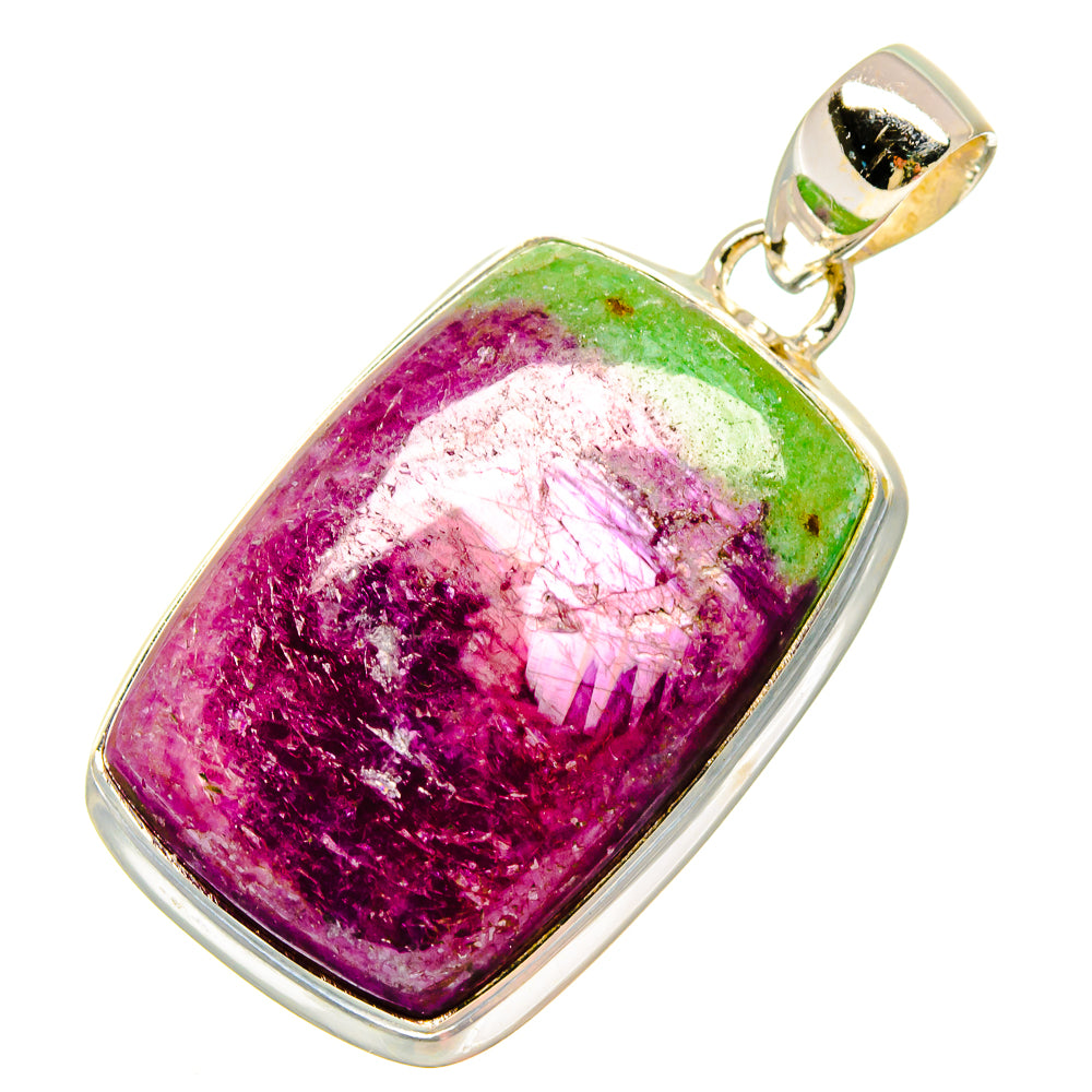 Ruby Zoisite Pendants handcrafted by Anasilvercos - PD16716
