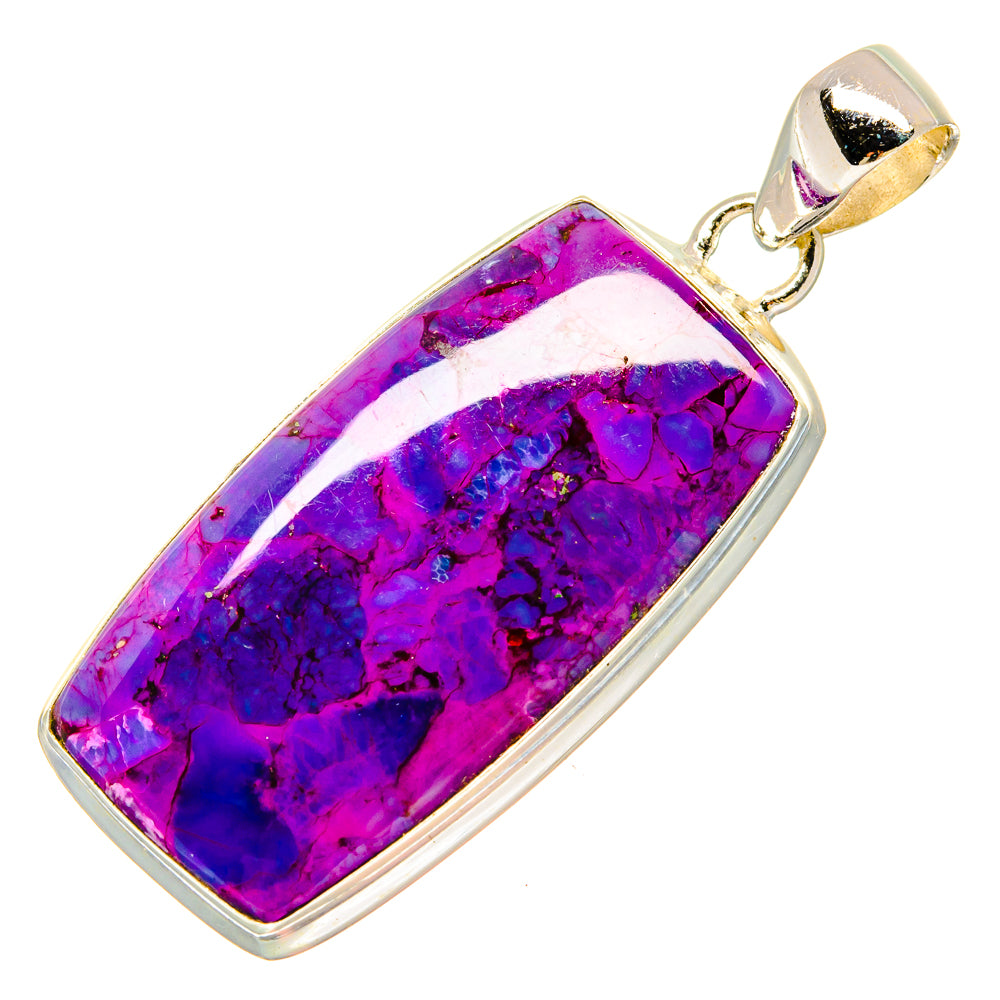Purple Copper Composite Turquoise Pendants handcrafted by Anasilvercos - PD16723