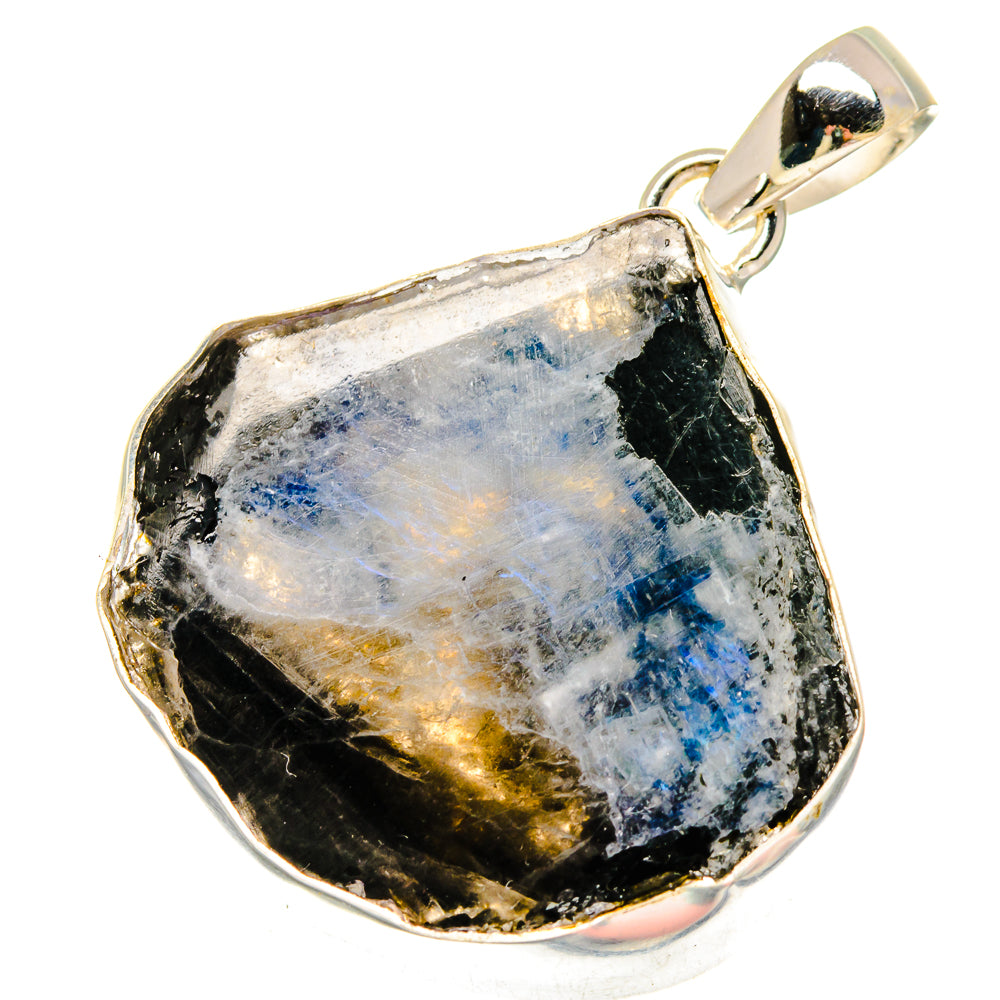 Rainbow Moonstone Pendants handcrafted by Anasilvercos - PD16733
