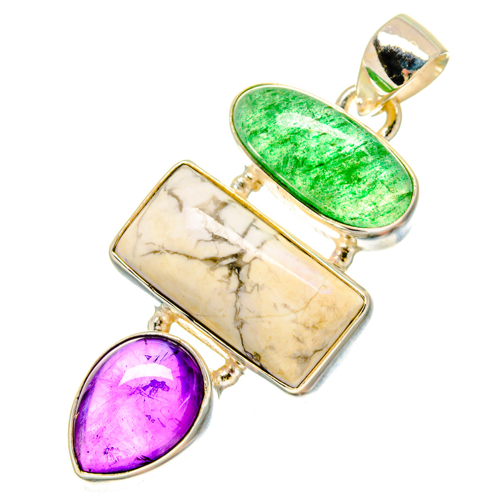 Howlite Pendants handcrafted by Anasilvercos - PD16741