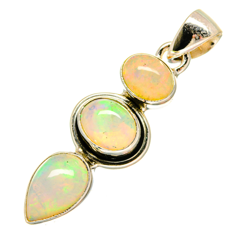 Ethiopian Opal Pendants handcrafted by Anasilvercos - PD16751