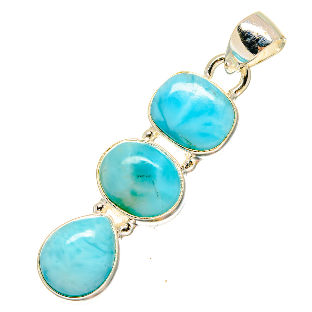 Larimar Pendants handcrafted by Anasilvercos - PD16761