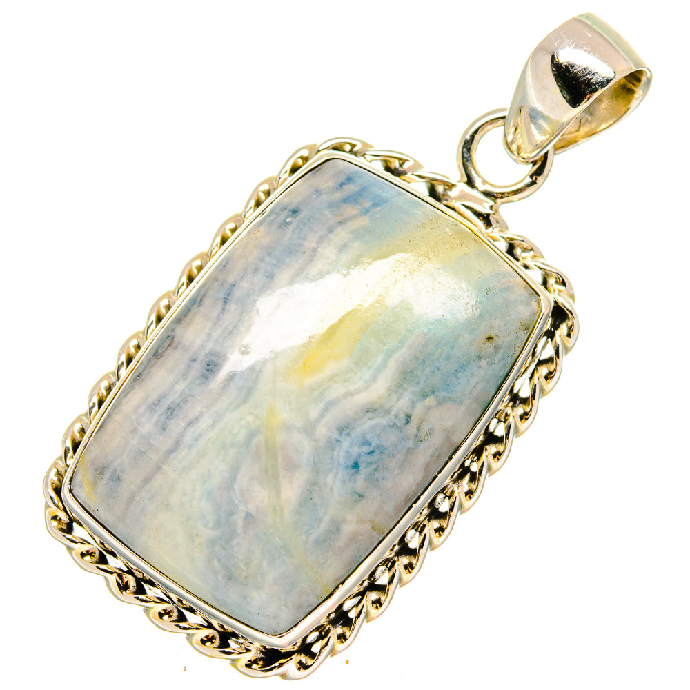 Blue Scheelite Pendants handcrafted by Anasilvercos - PD16763