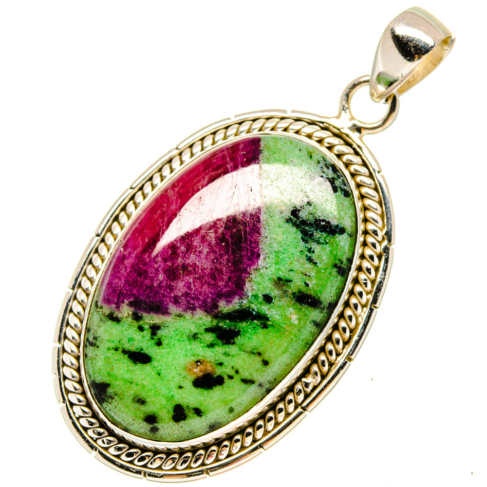 Ruby Zoisite Pendants handcrafted by Anasilvercos - PD16768
