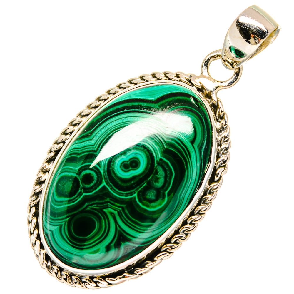 Malachite Pendants handcrafted by Anasilvercos - PD16777