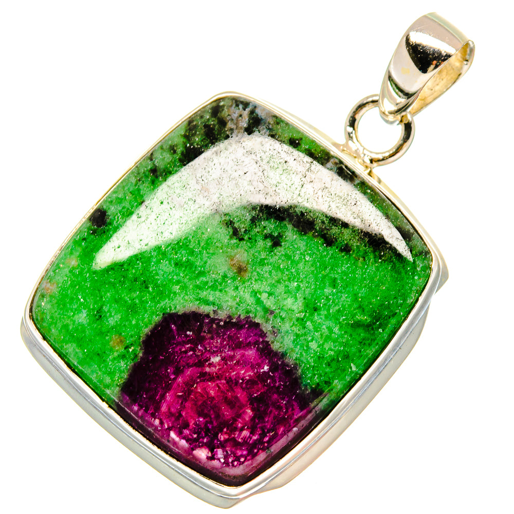 Ruby Zoisite Pendants handcrafted by Anasilvercos - PD16781
