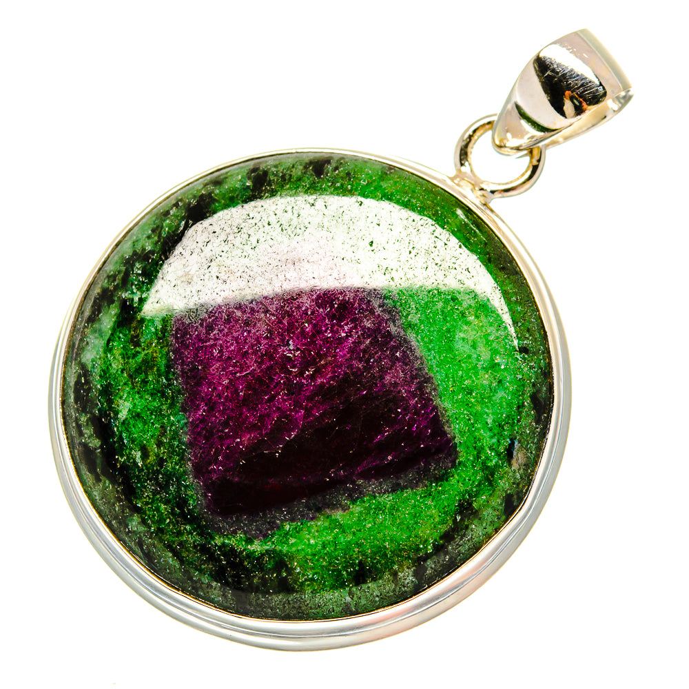 Ruby Zoisite Pendants handcrafted by Anasilvercos - PD16783