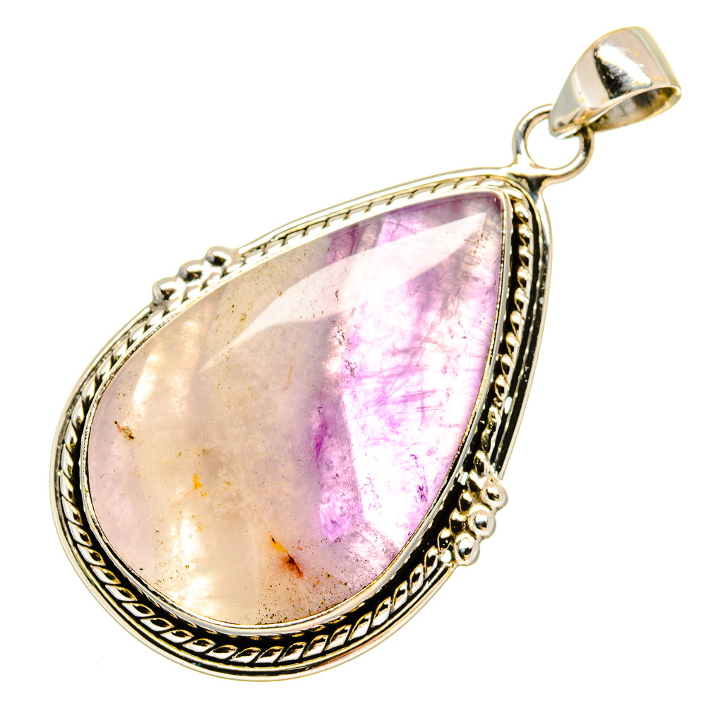 Chevron Amethyst Pendants handcrafted by Anasilvercos - PD16801