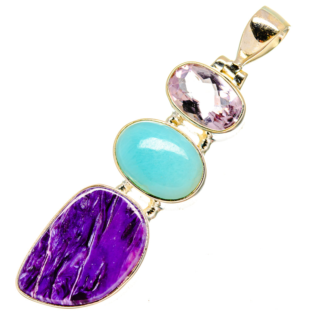 Charoite Pendants handcrafted by Anasilvercos - PD16820