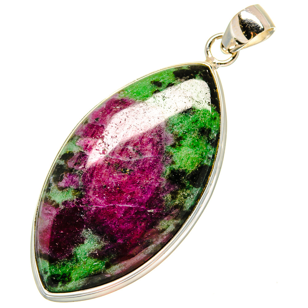 Ruby Zoisite Pendants handcrafted by Anasilvercos - PD16823