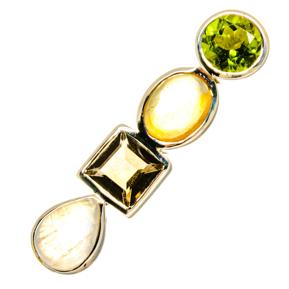 Rainbow Moonstone Pendants handcrafted by Anasilvercos - PD16826