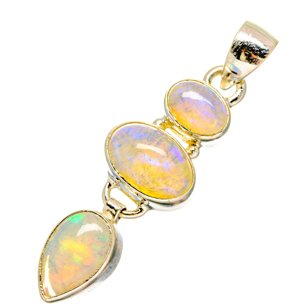 Ethiopian Opal Pendants handcrafted by Anasilvercos - PD16832