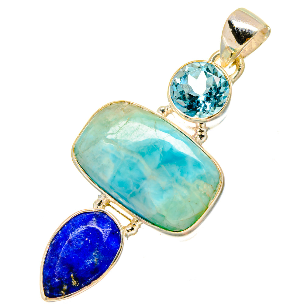 Larimar Pendants handcrafted by Anasilvercos - PD16841