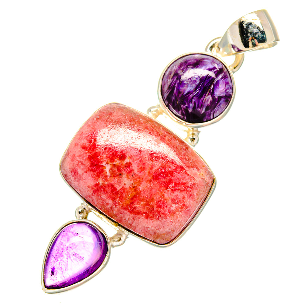 Rhodochrosite Pendants handcrafted by Anasilvercos - PD16864