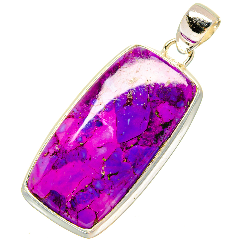 Purple Copper Composite Turquoise Pendants handcrafted by Anasilvercos - PD16870