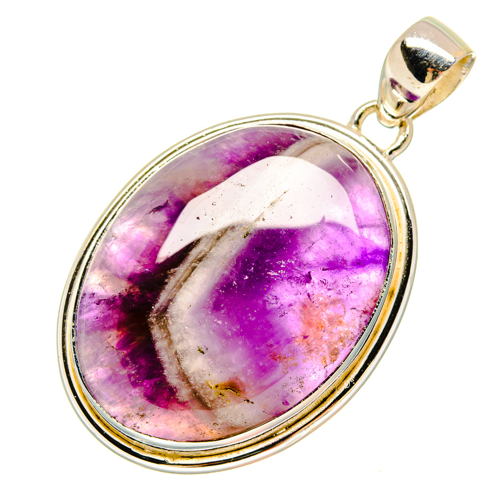 Chevron Amethyst Pendants handcrafted by Anasilvercos - PD16877