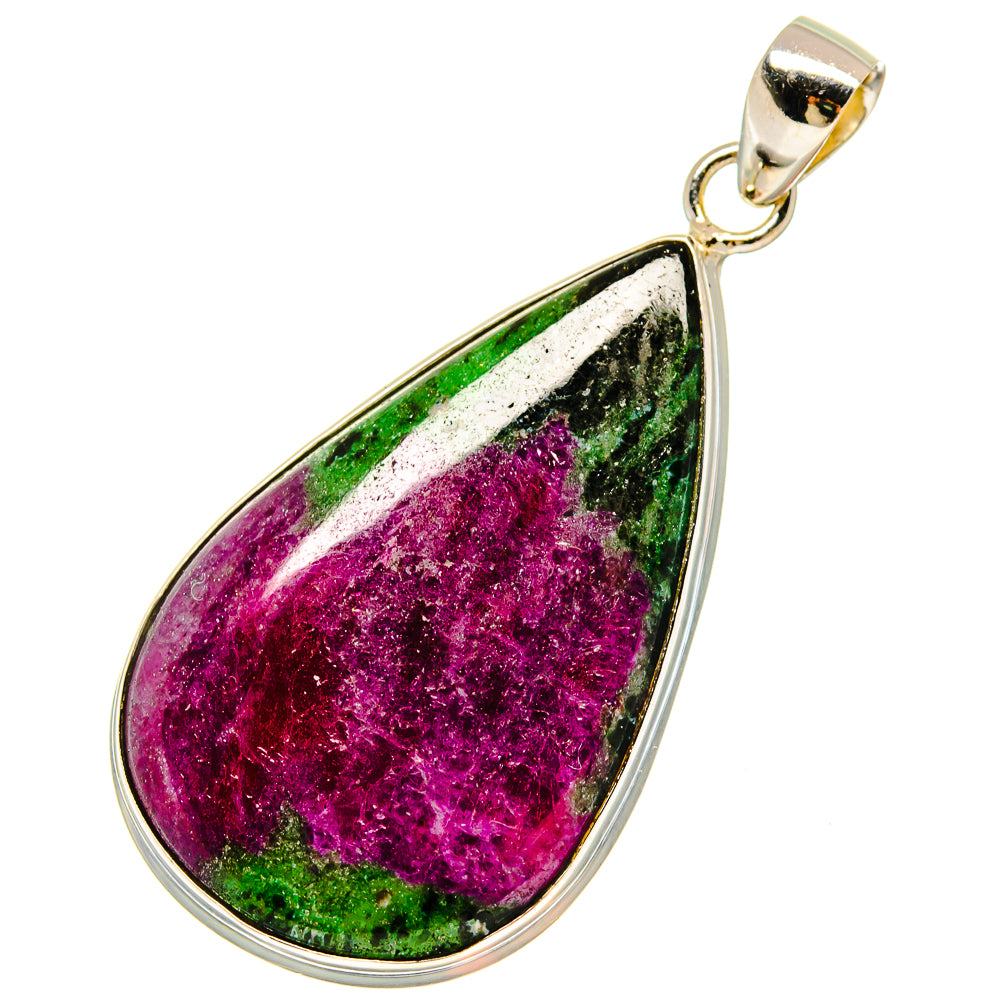 Ruby Zoisite Pendants handcrafted by Anasilvercos - PD16888