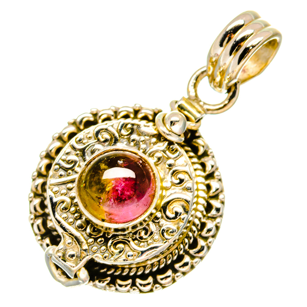Watermelon Tourmaline Pendants handcrafted by Anasilvercos - PD16892