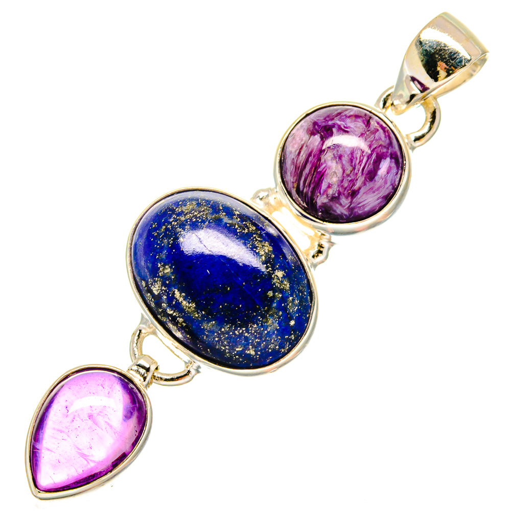Lapis Lazuli Pendants handcrafted by Anasilvercos - PD16894