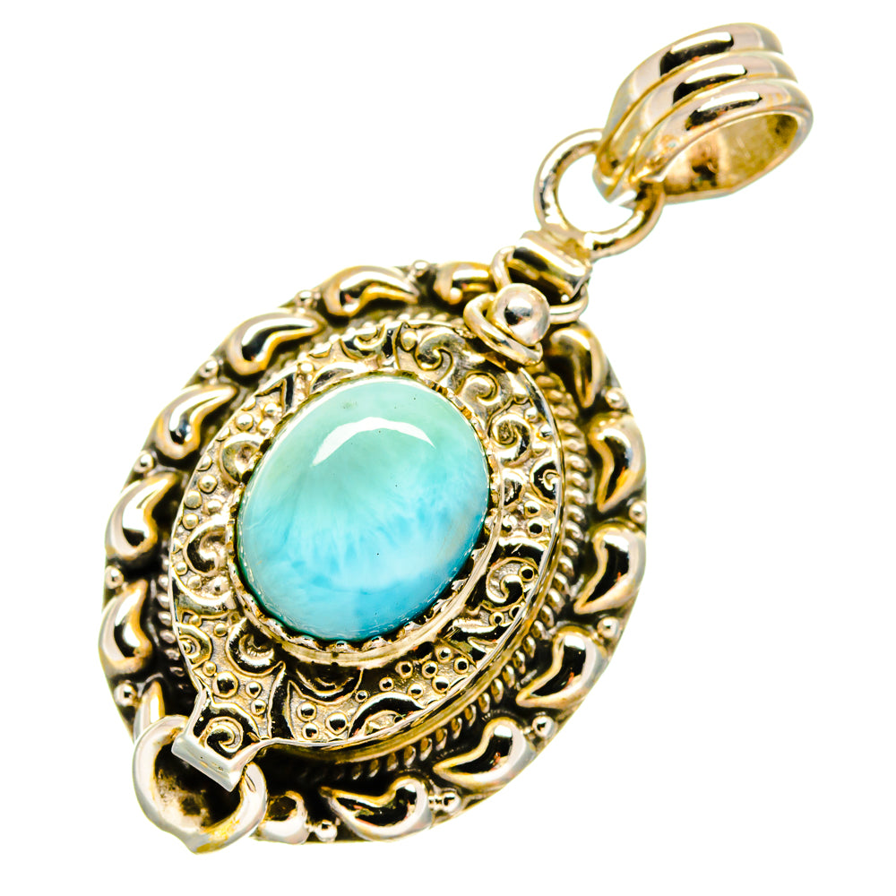 Larimar Pendants handcrafted by Anasilvercos - PD16899