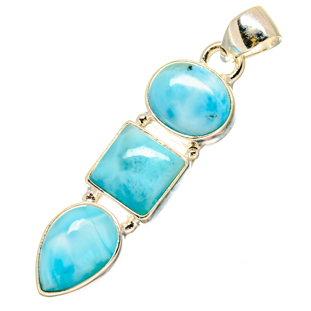 Larimar Pendants handcrafted by Anasilvercos - PD16905