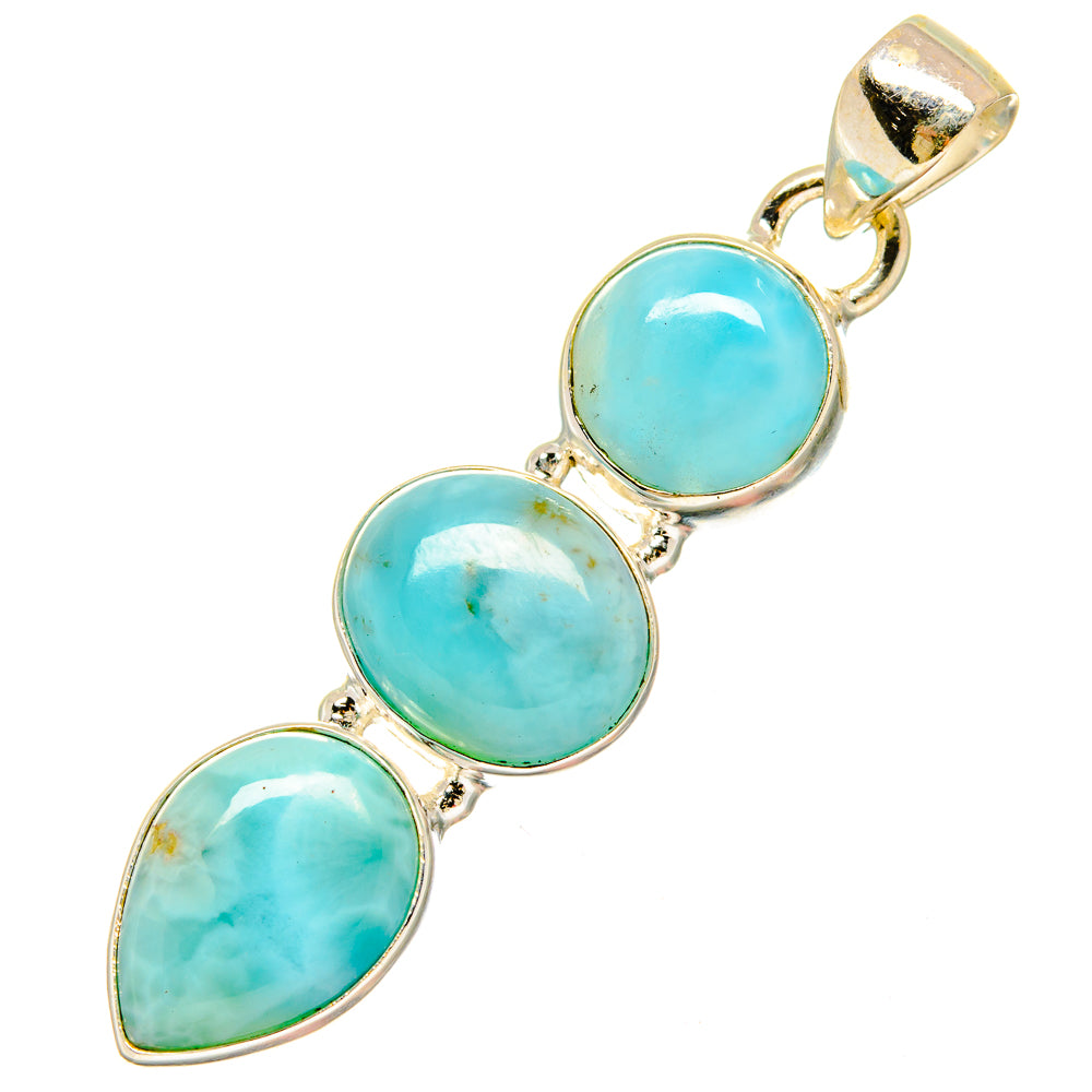 Larimar Pendants handcrafted by Anasilvercos - PD16910