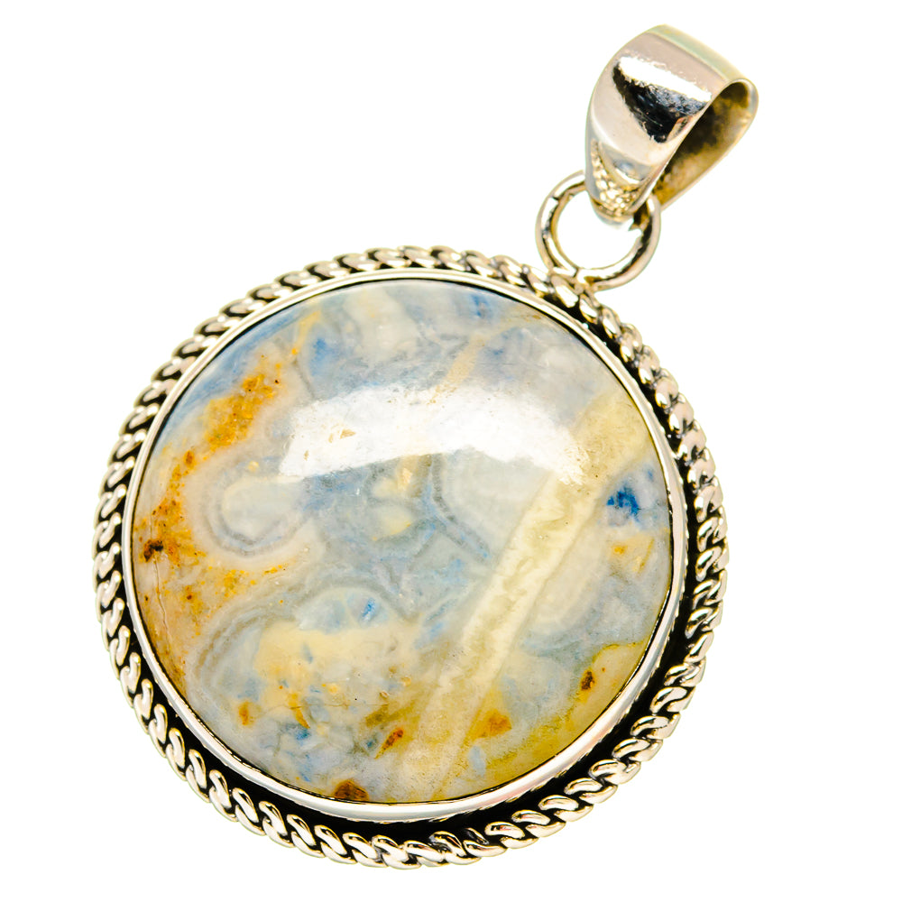 Blue Scheelite Pendants handcrafted by Anasilvercos - PD16912