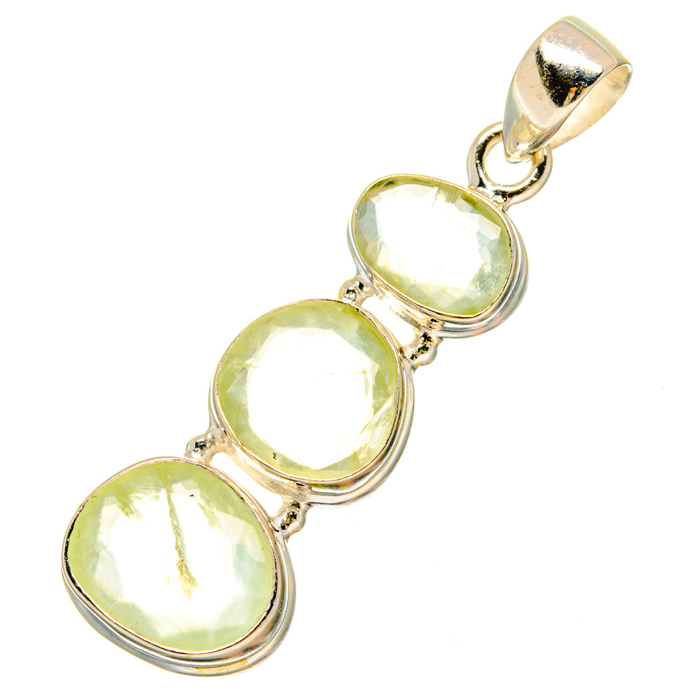 Prehnite Pendants handcrafted by Anasilvercos - PD16919 - Photo 2