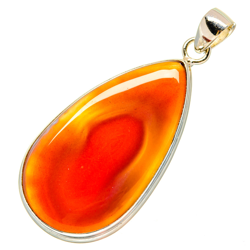 Red Botswana Agate Pendants handcrafted by Anasilvercos - PD16926