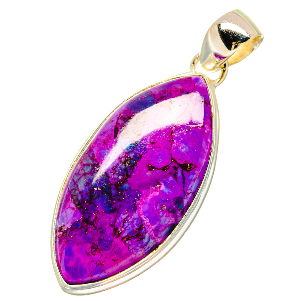 Purple Copper Composite Turquoise Pendants handcrafted by Anasilvercos - PD16940