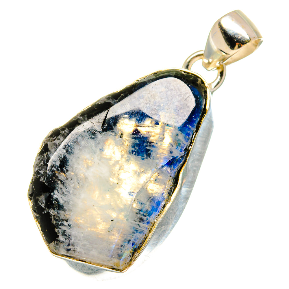 Rainbow Moonstone Pendants handcrafted by Anasilvercos - PD16947