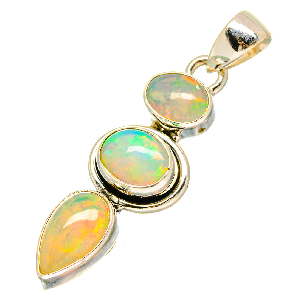 Ethiopian Opal Pendants handcrafted by Anasilvercos - PD16956
