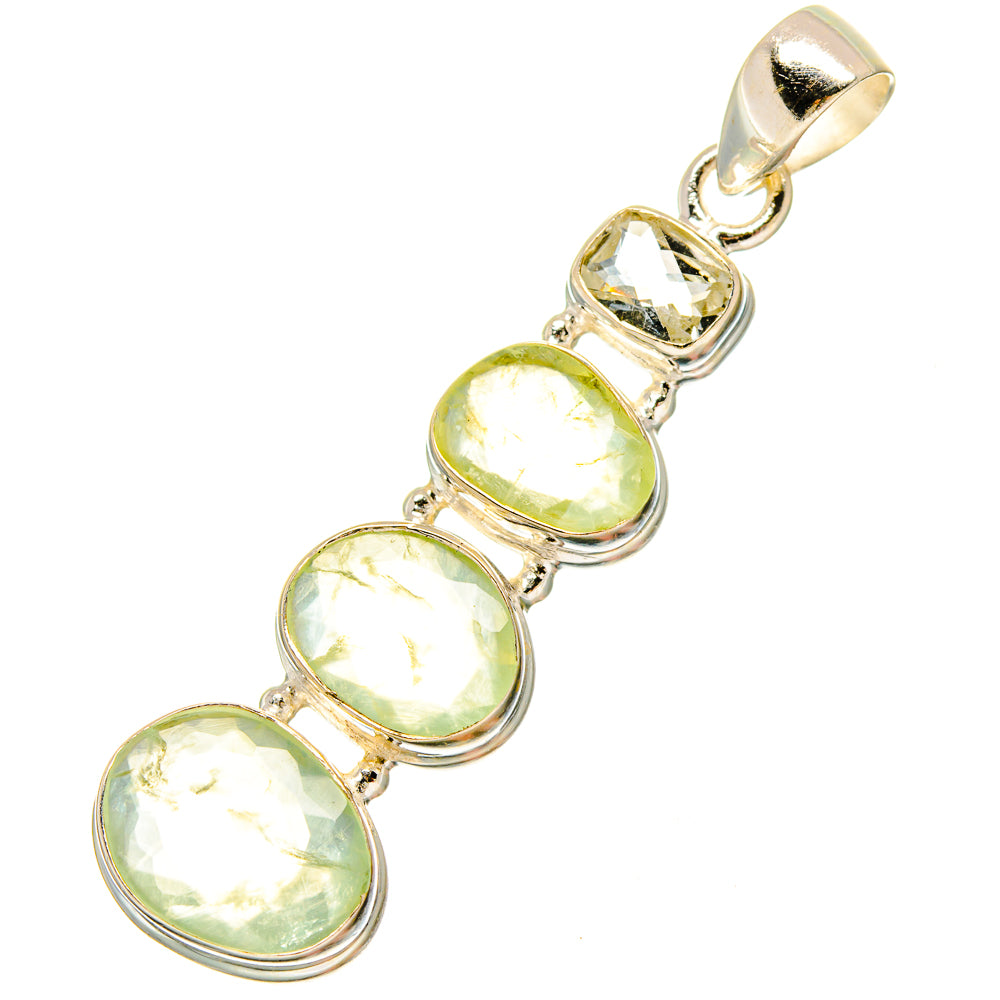 Prehnite Pendants handcrafted by Anasilvercos - PD16975 - Photo 2