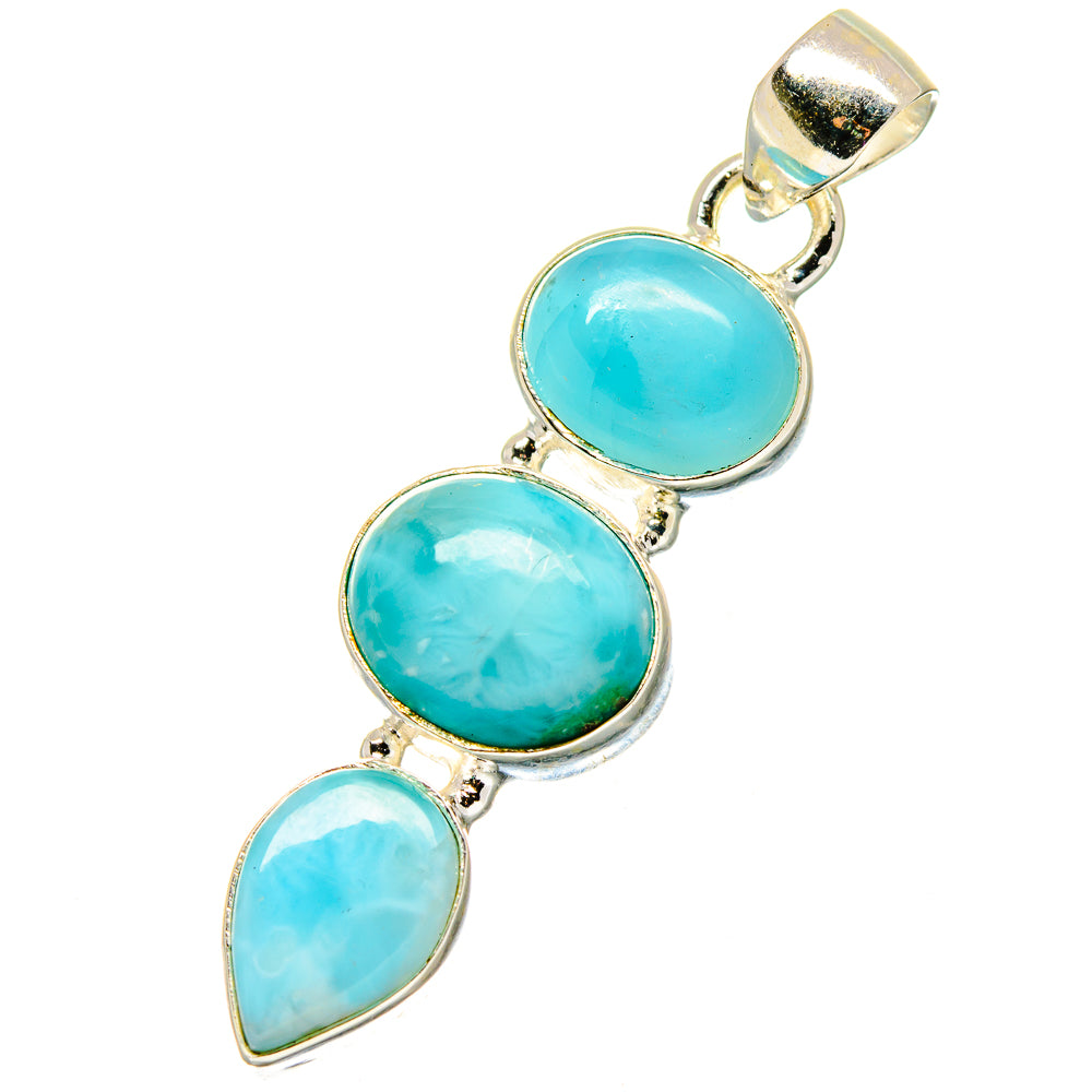Larimar Pendants handcrafted by Anasilvercos - PD16983