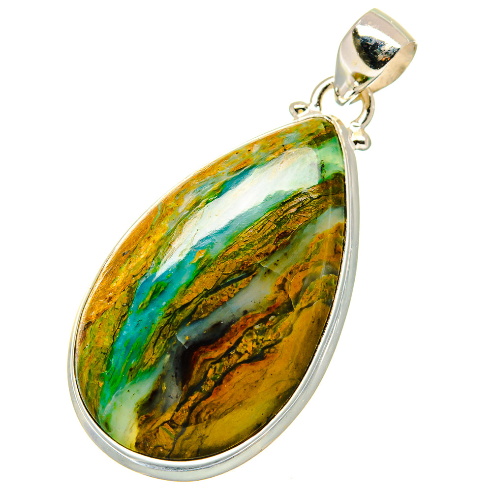 Peruvian Opal Pendants handcrafted by Anasilvercos - PD16984