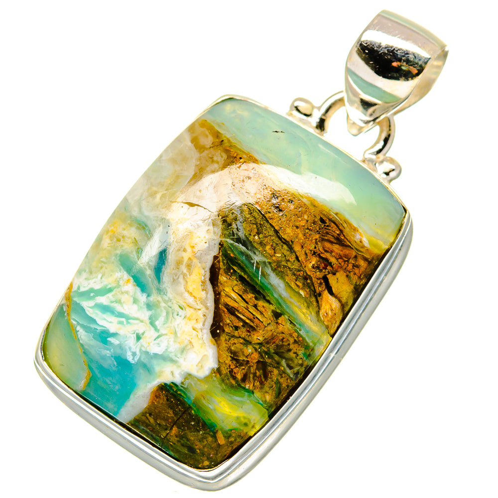 Peruvian Opal Pendants handcrafted by Anasilvercos - PD16986