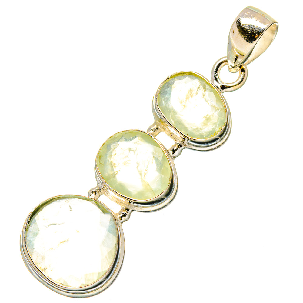 Prehnite Pendants handcrafted by Anasilvercos - PD16991