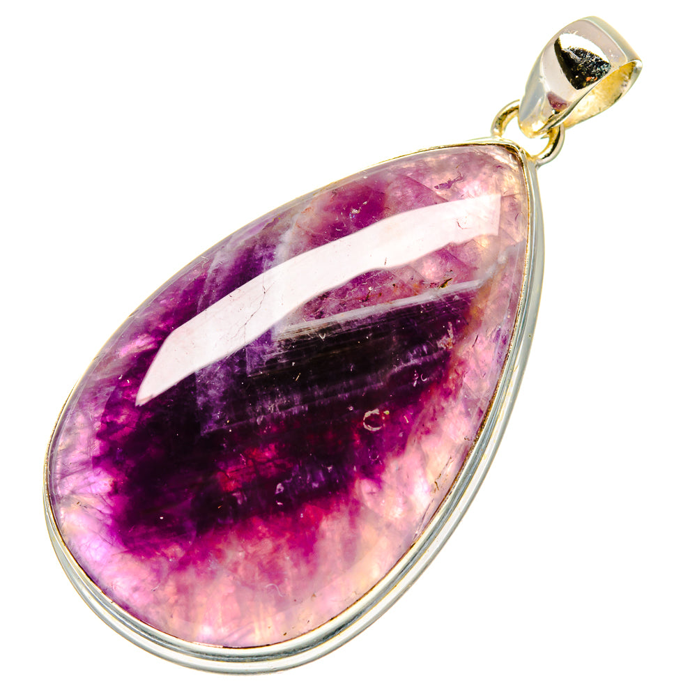 Chevron Amethyst Pendants handcrafted by Anasilvercos - PD17003