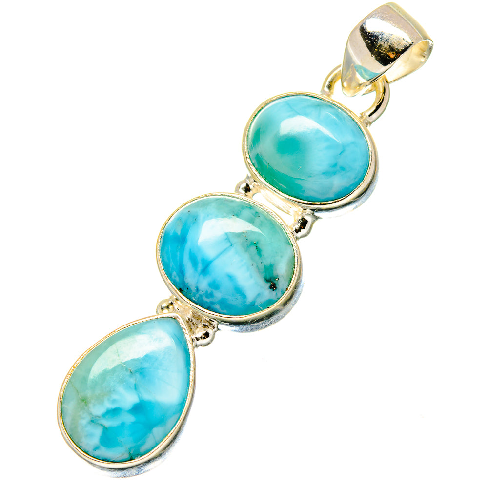 Larimar Pendants handcrafted by Anasilvercos - PD17024