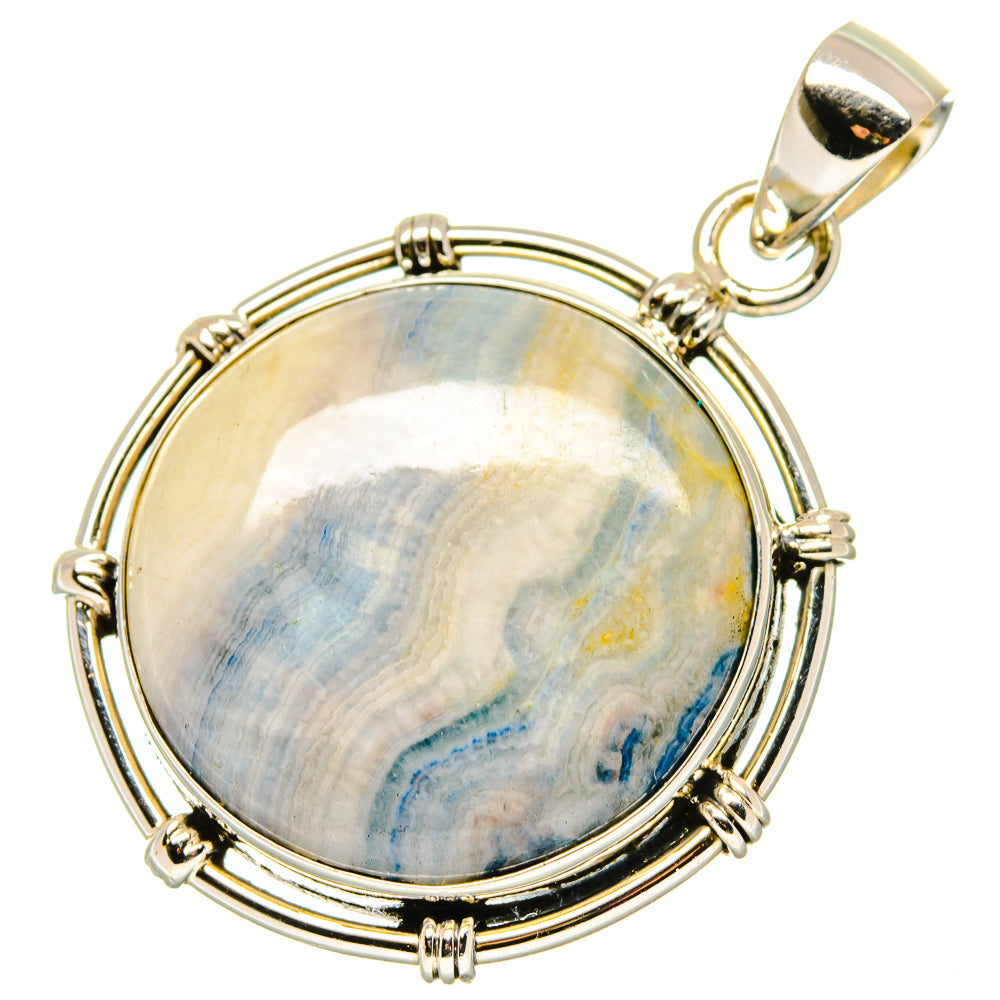 Blue Scheelite Pendants handcrafted by Anasilvercos - PD17032