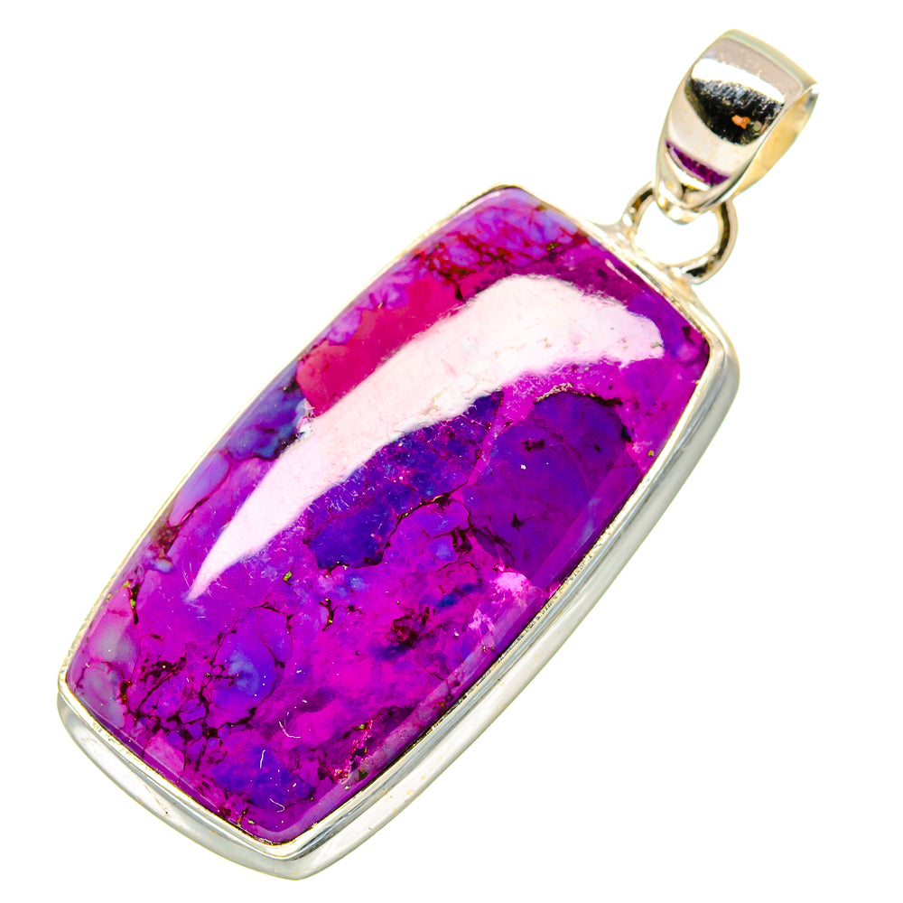 Purple Copper Composite Turquoise Pendants handcrafted by Anasilvercos - PD17040
