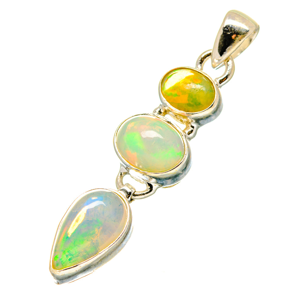 Ethiopian Opal Pendants handcrafted by Anasilvercos - PD17057
