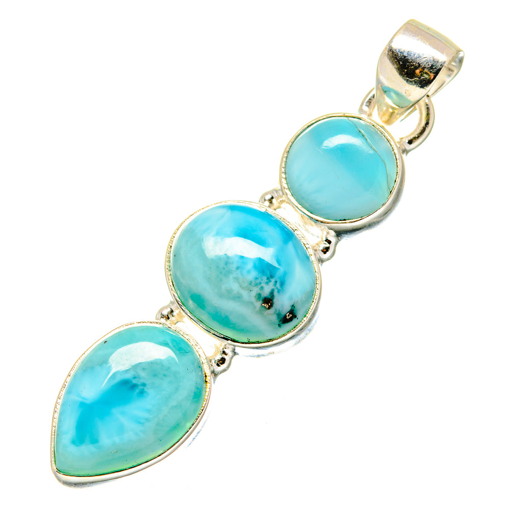 Larimar Pendants handcrafted by Anasilvercos - PD17062