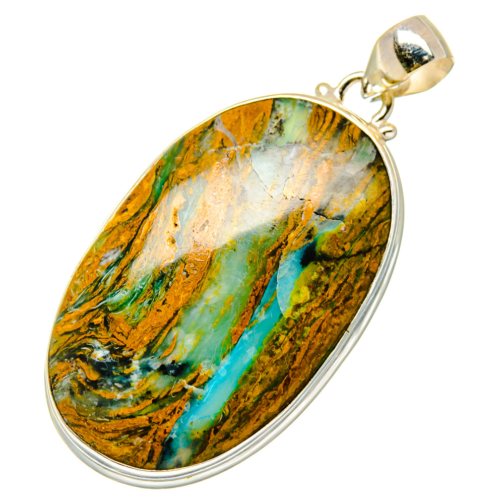 Peruvian Opal Pendants handcrafted by Anasilvercos - PD17091